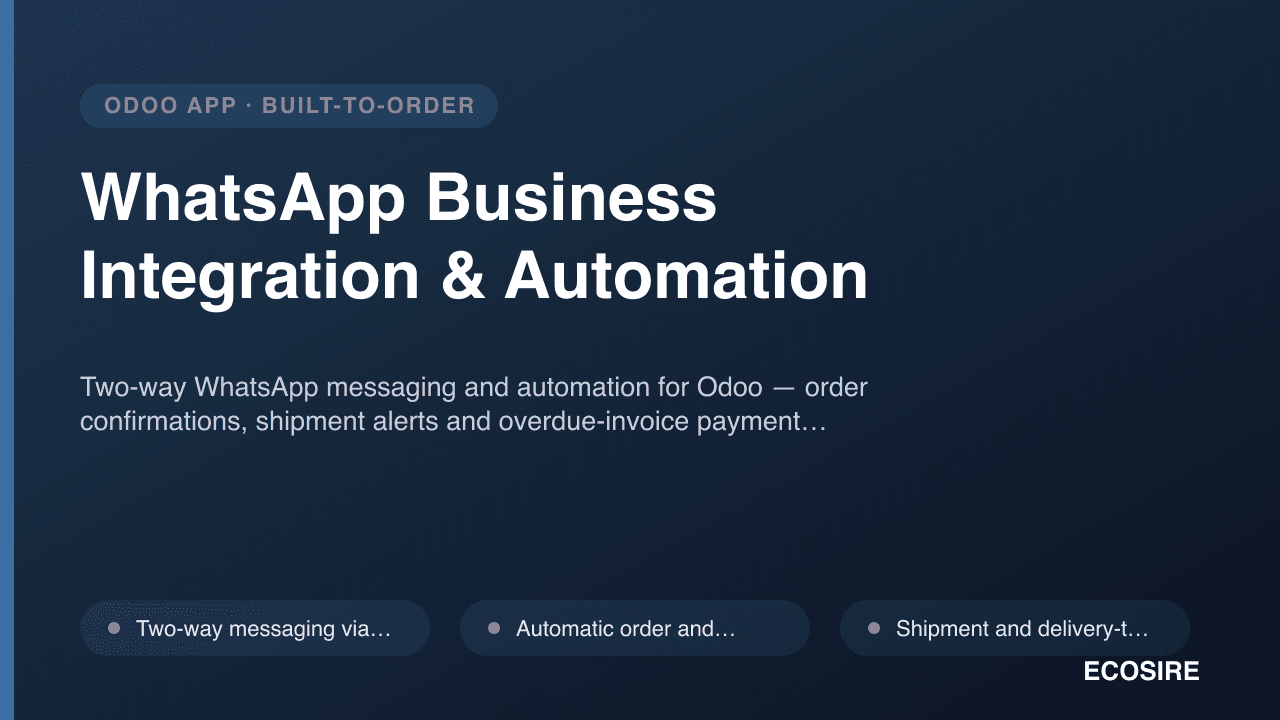 WhatsApp Business Integration & Automation