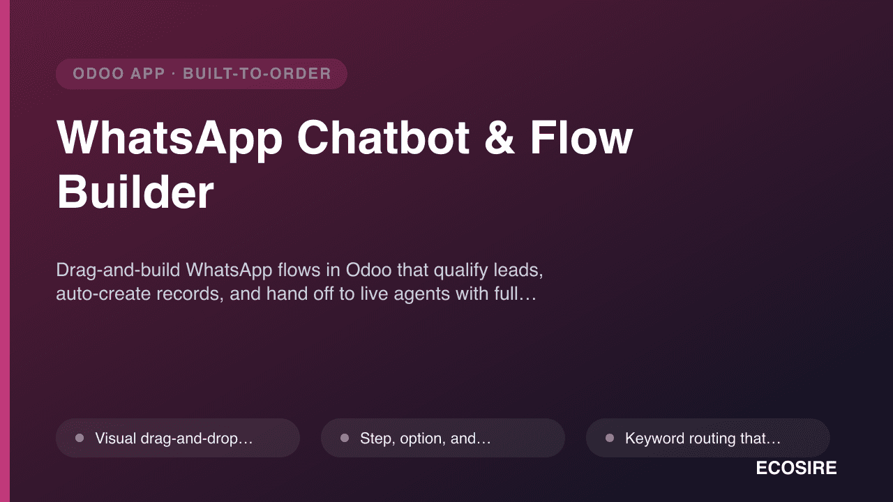 WhatsApp Chatbot & Flow Builder
