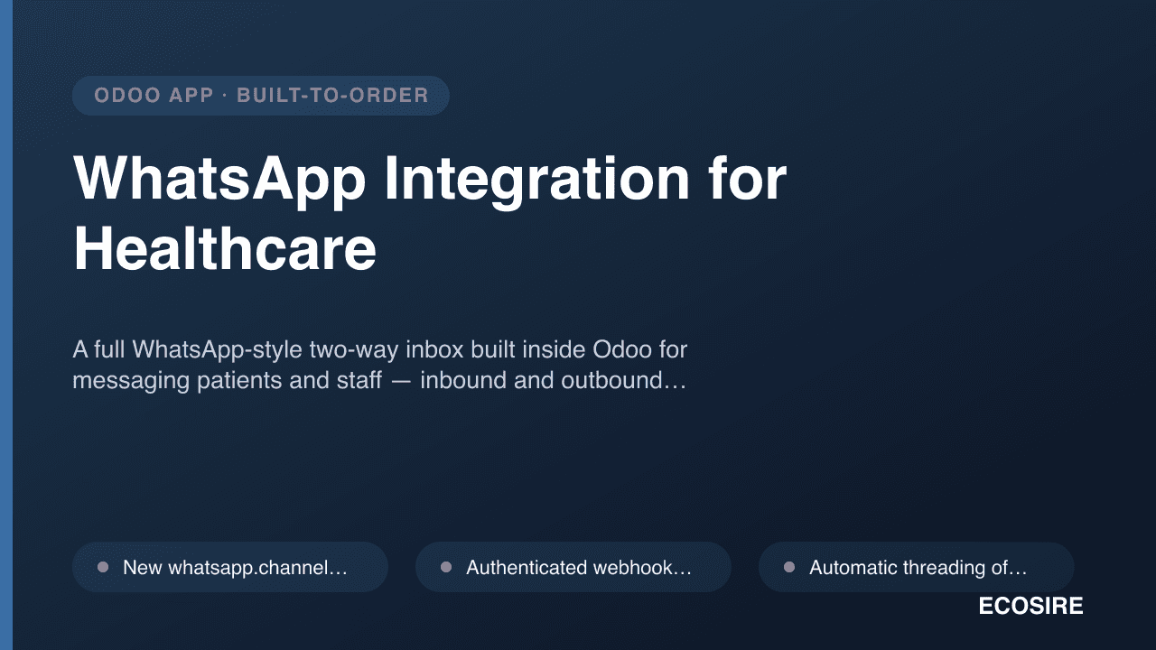 WhatsApp Integration for Healthcare