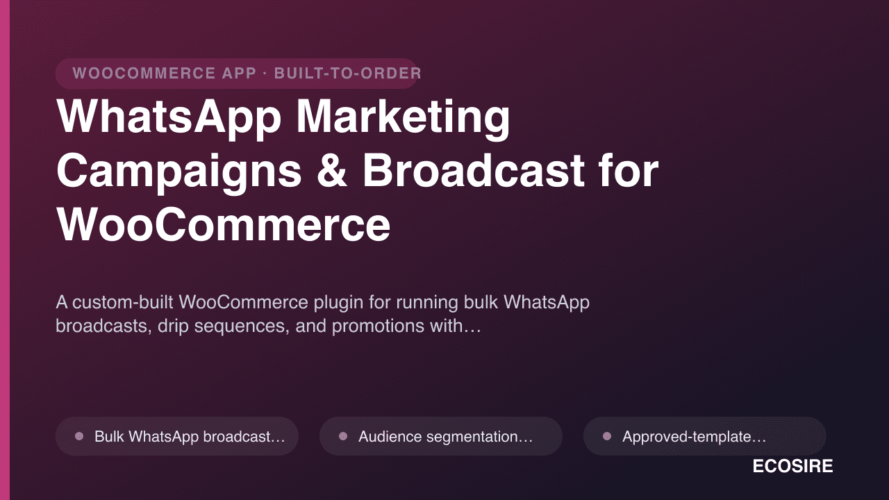 WhatsApp Marketing & Broadcast Campaigns
