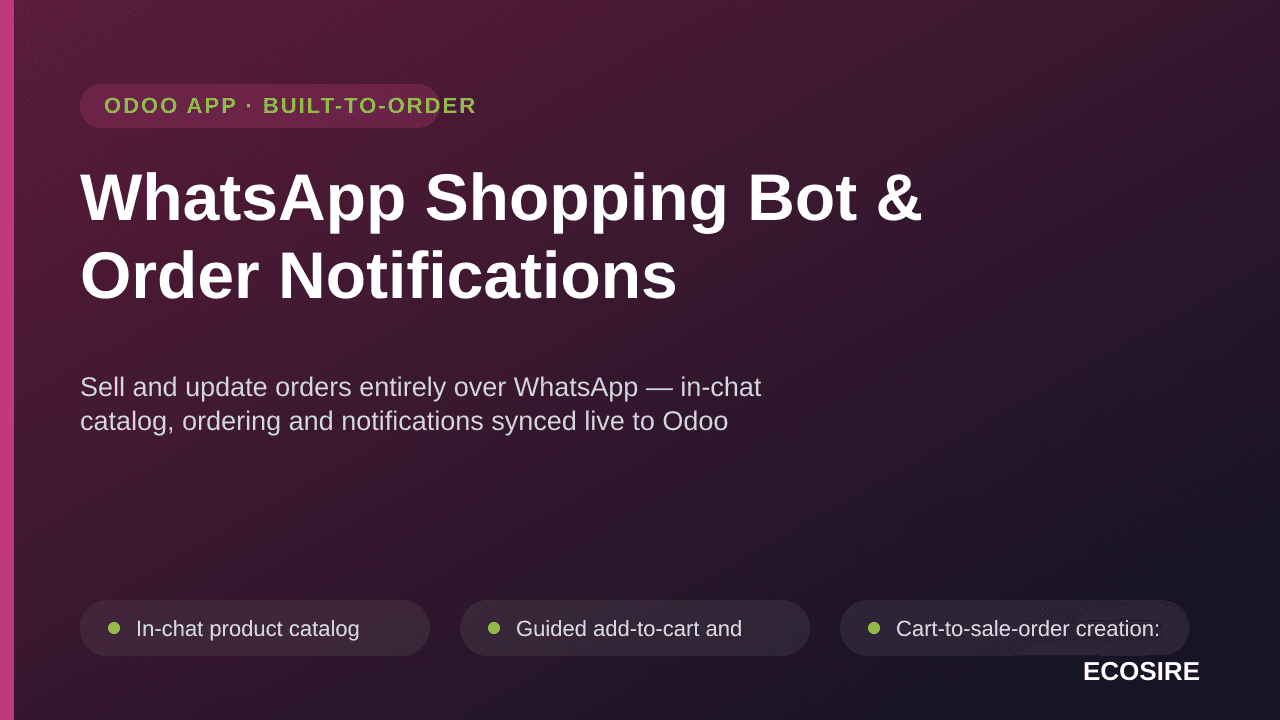 WhatsApp Shopping Bot & Order Notifications — Sell and update orders entirely over WhatsApp — in-chat catalog, ordering and n — Image 1 of 3