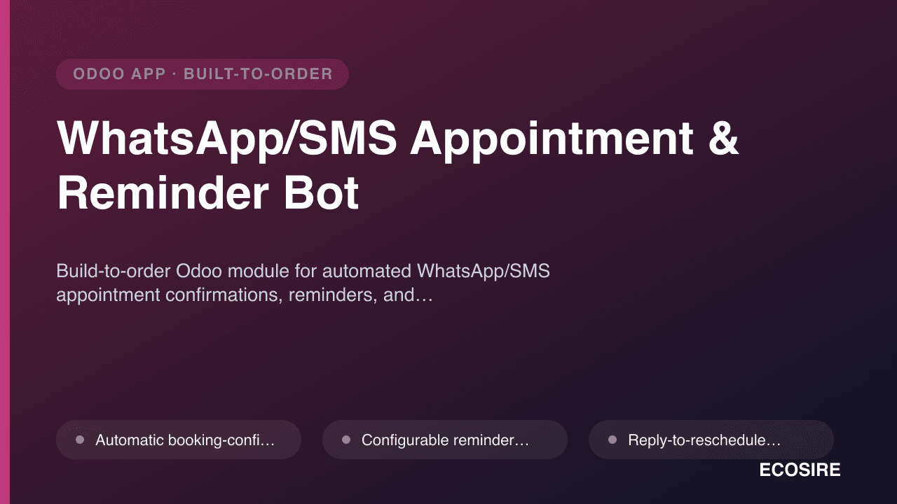WhatsApp/SMS Appointment & Reminder Bot