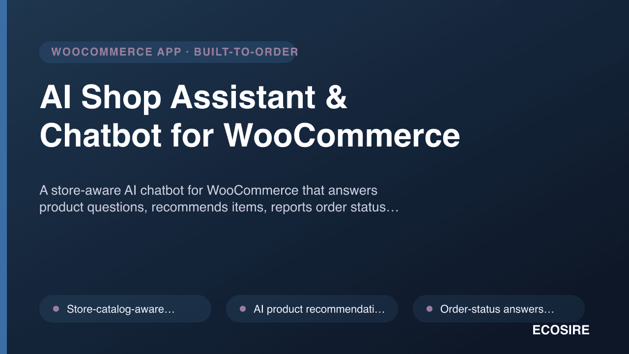 AI Shop Assistant & Chatbot for WooCommerce