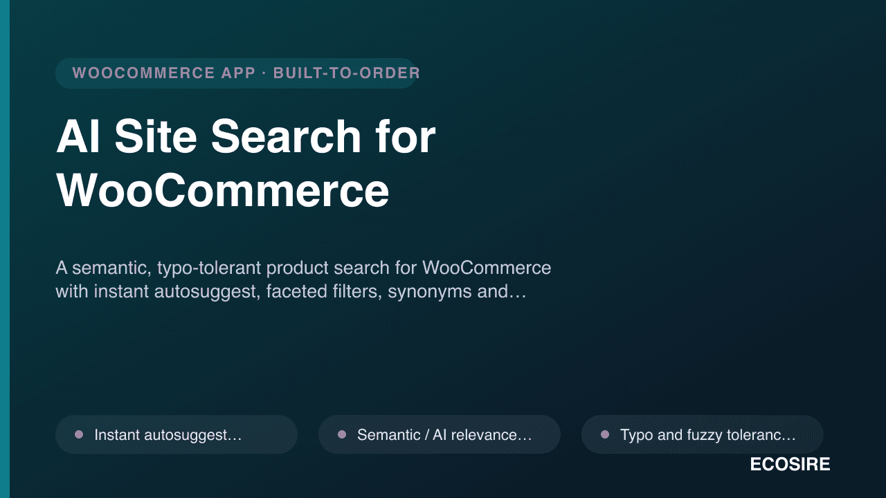 AI Site Search for WooCommerce