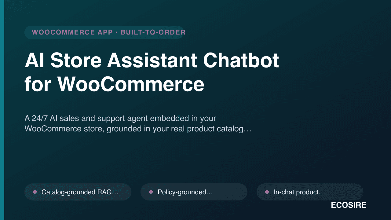 AI Store Assistant Chatbot for WooCommerce