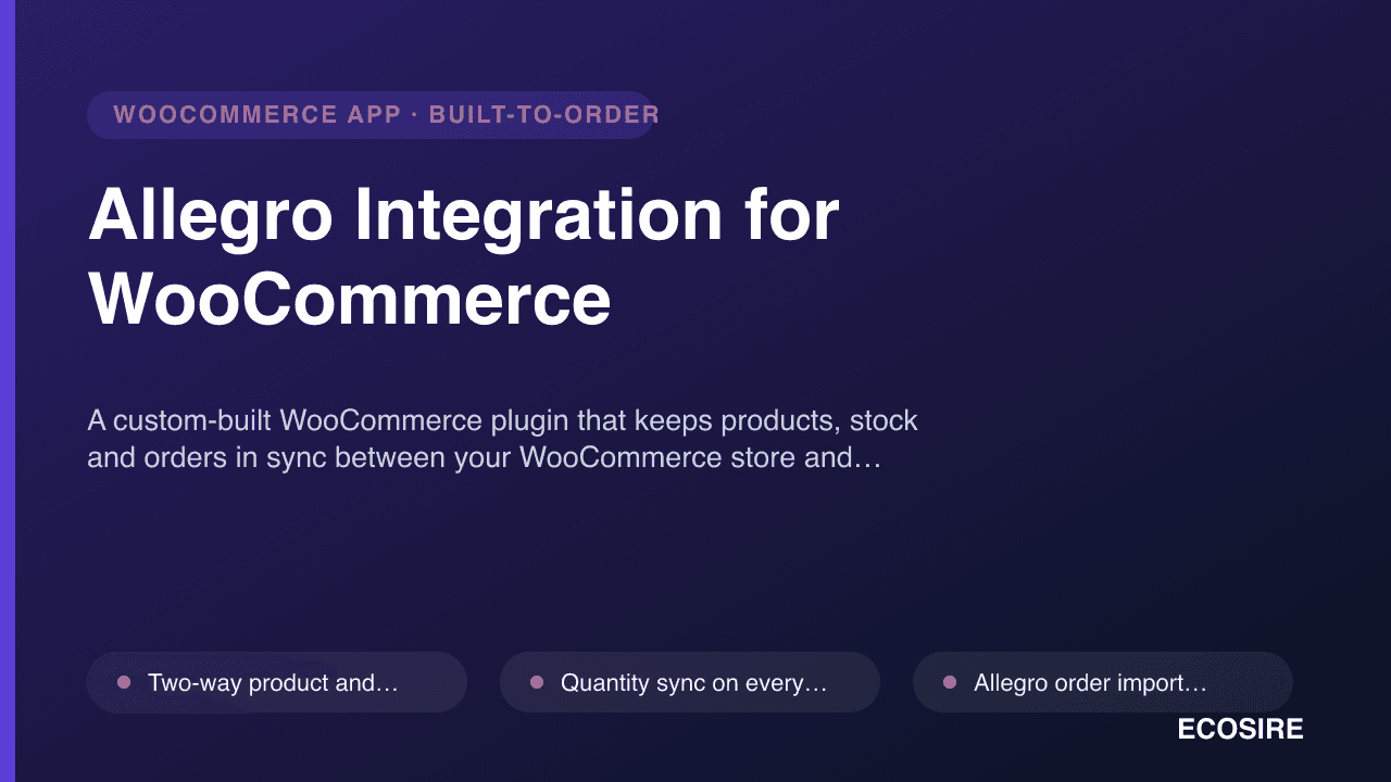 Allegro Integration for WooCommerce