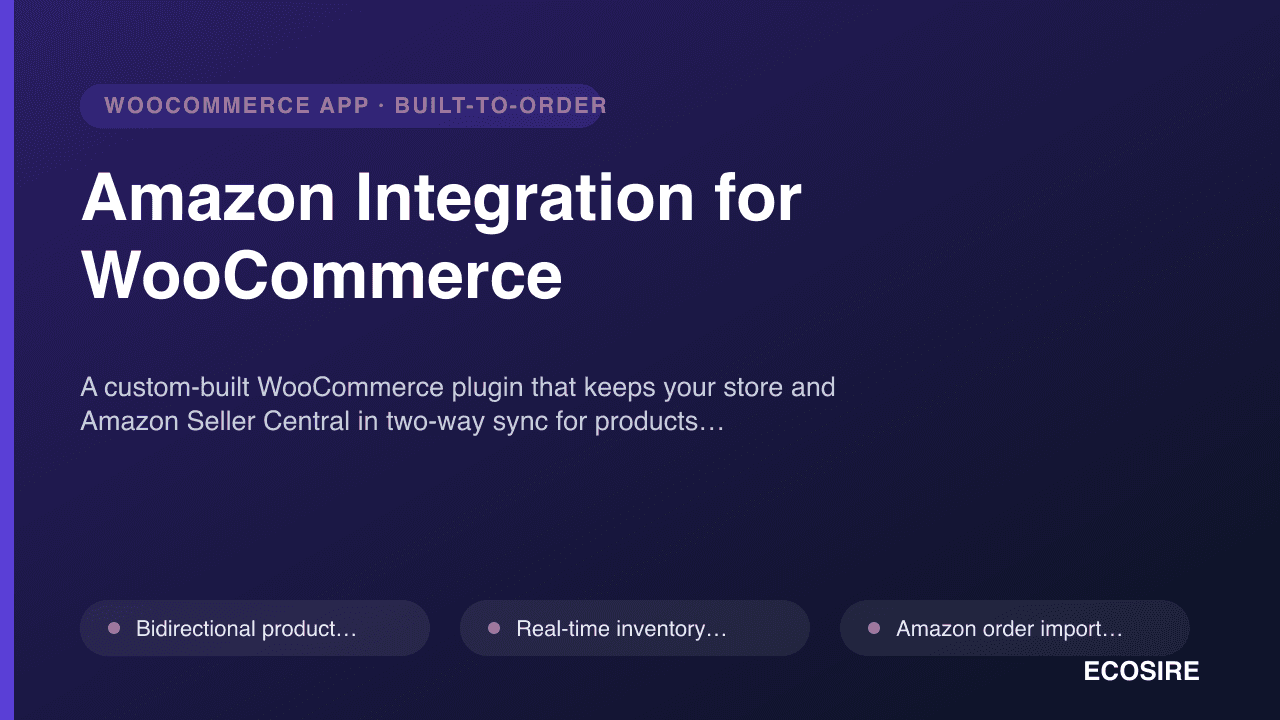 Amazon Integration for WooCommerce
