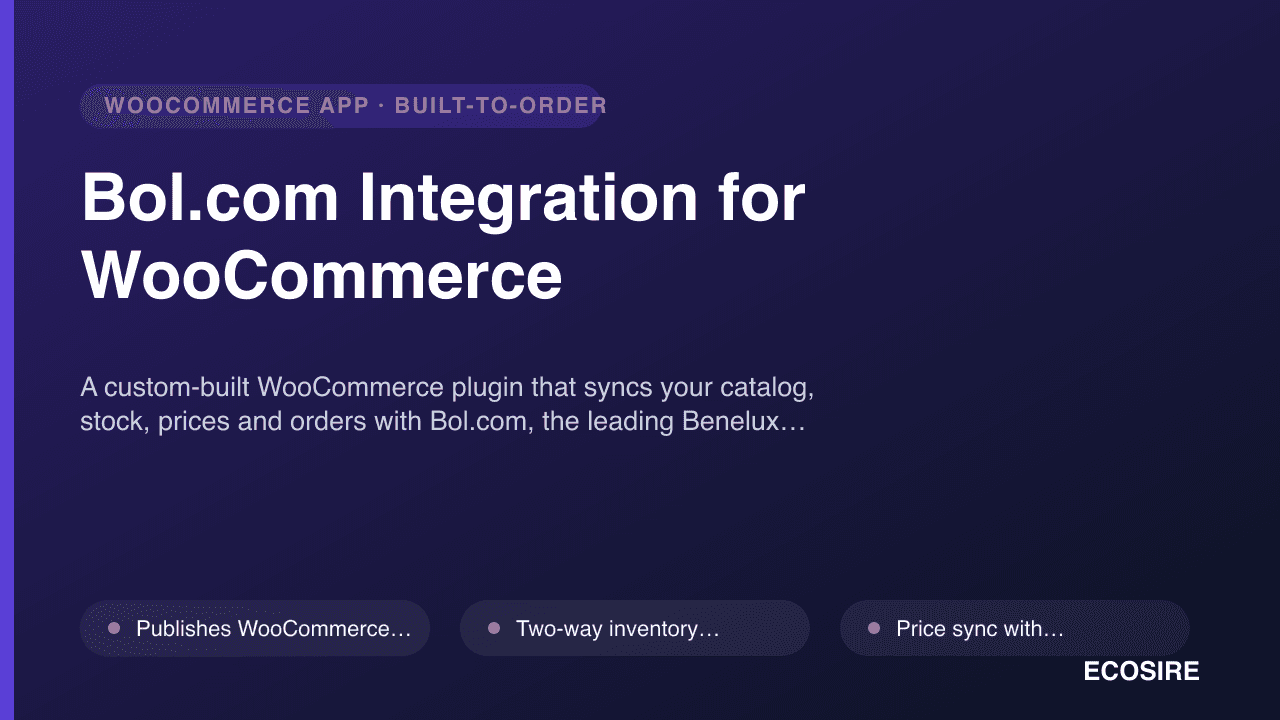 Bol.com Integration for WooCommerce