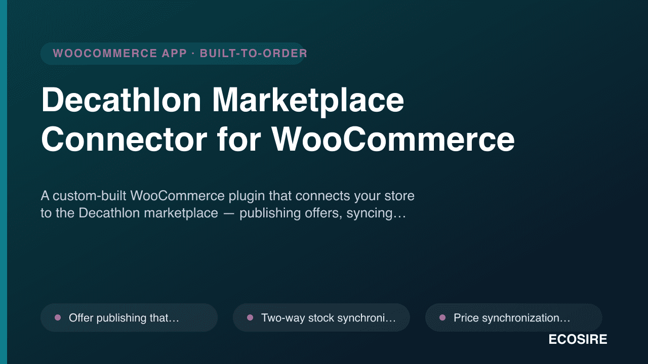 Decathlon Marketplace Connector for WooCommerce
