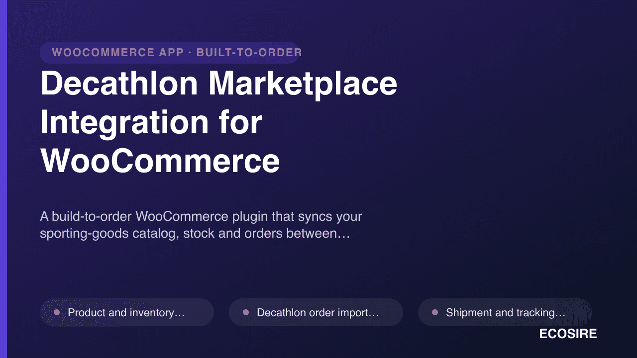 Decathlon Marketplace Integration for WooCommerce