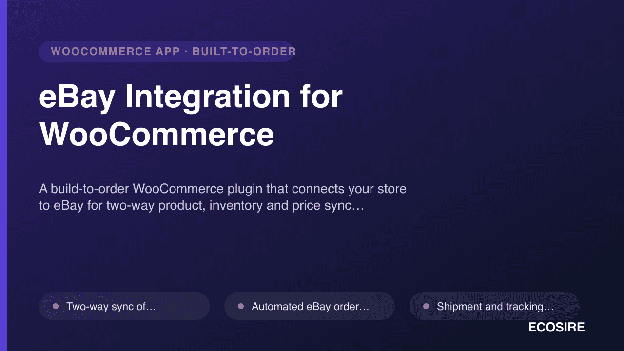 eBay Integration for WooCommerce