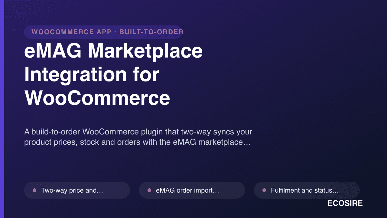 eMAG Marketplace Integration for WooCommerce