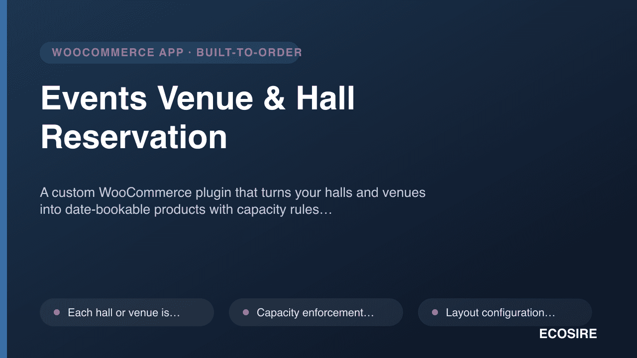 Events Venue & Hall Reservation