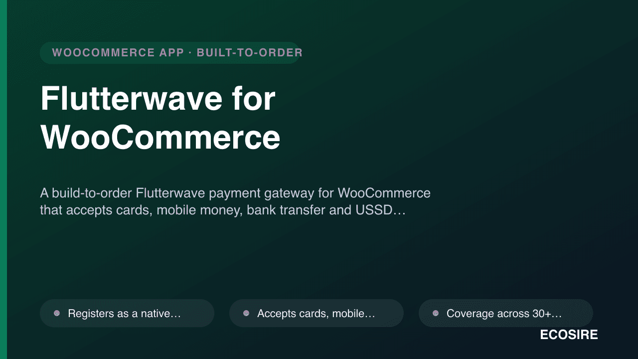Flutterwave for WooCommerce