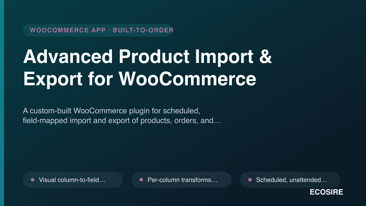 Advanced Product Import & Export for WooCommerce