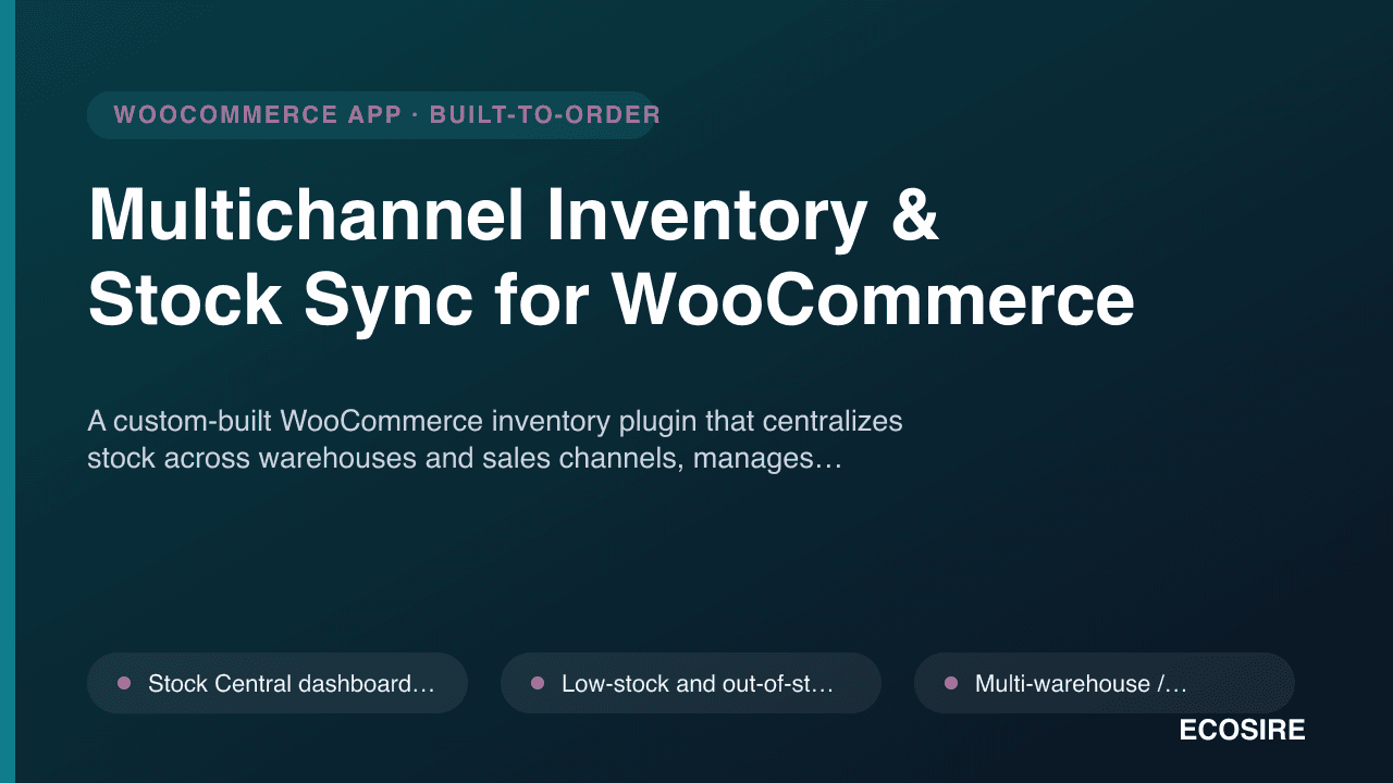 Multichannel Inventory & Stock Sync for WooCommerce