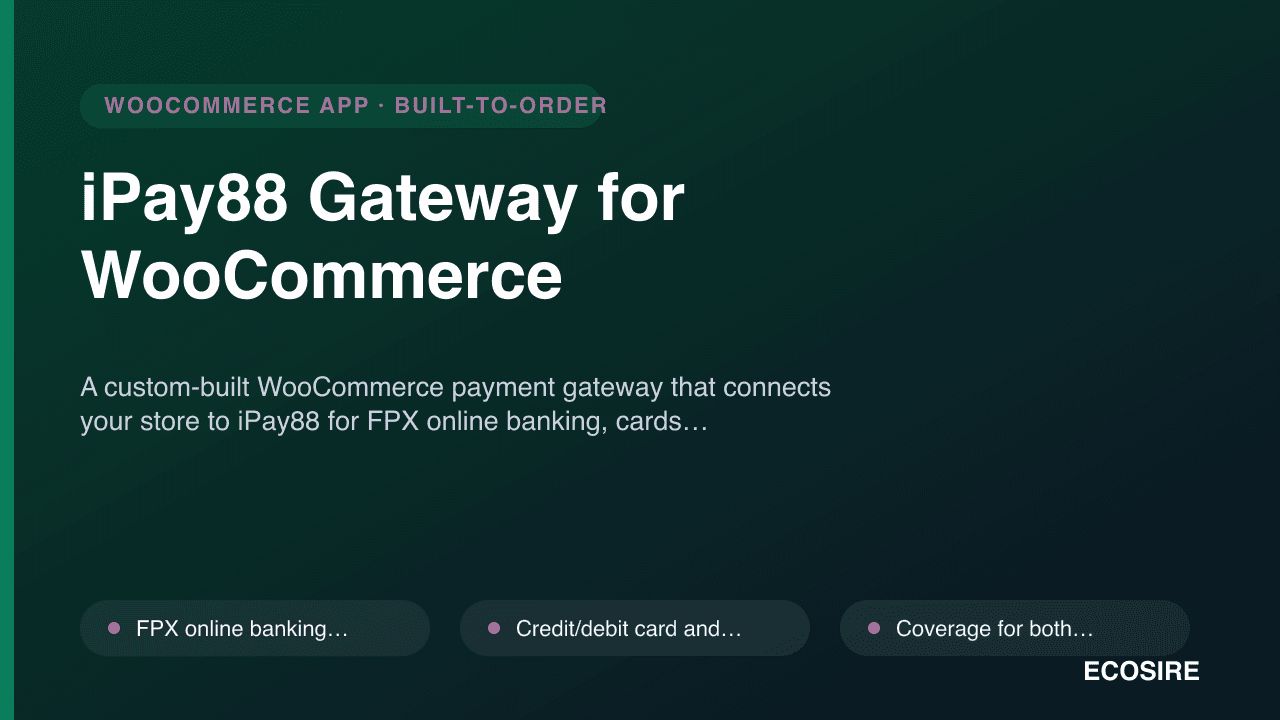iPay88 Gateway for WooCommerce