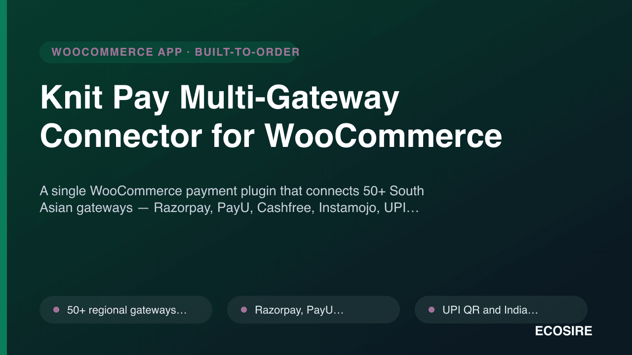 Knit Pay Multi-Gateway Connector for WooCommerce
