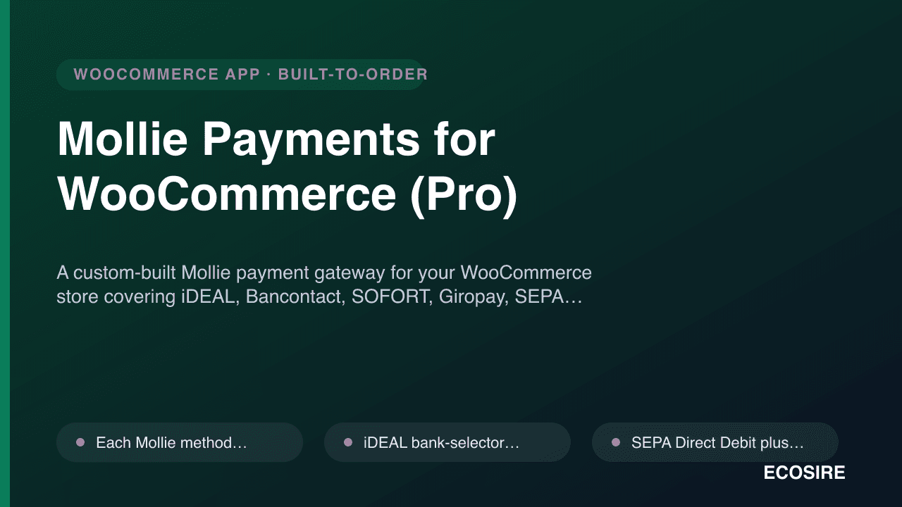 Mollie Payments for WooCommerce (Pro)