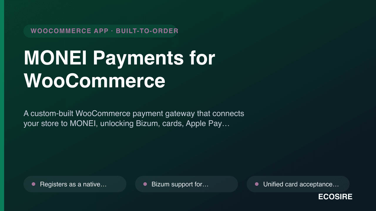 MONEI Payments for WooCommerce