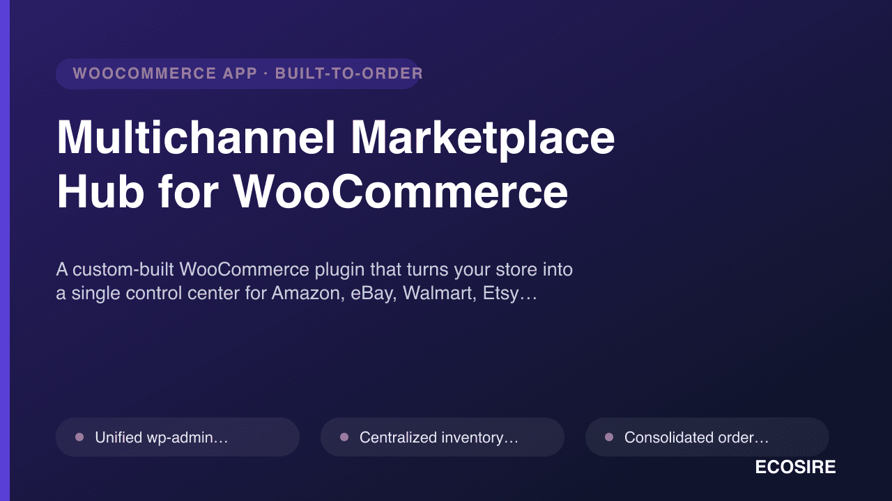 Multichannel Marketplace Hub for WooCommerce