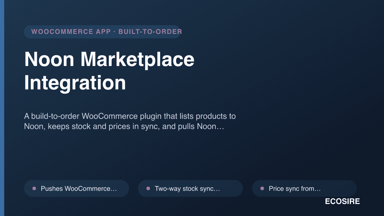 Noon Marketplace Integration