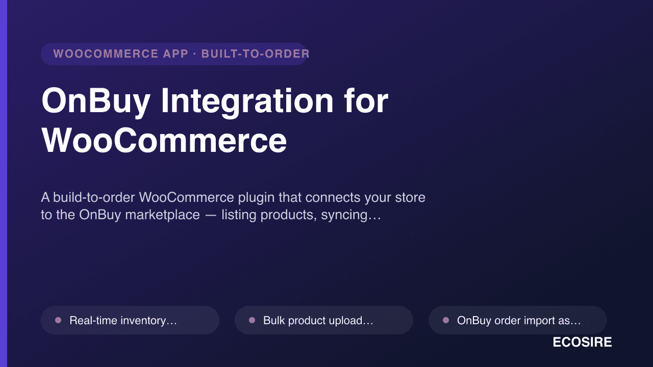 OnBuy Integration for WooCommerce