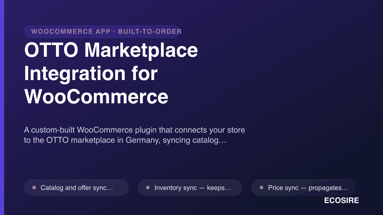 OTTO Marketplace Integration for WooCommerce