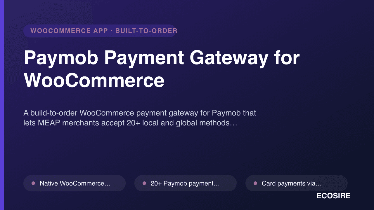Paymob Payment Gateway for WooCommerce
