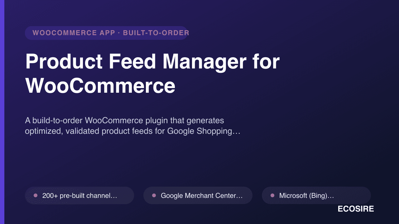 Product Feed Manager for WooCommerce