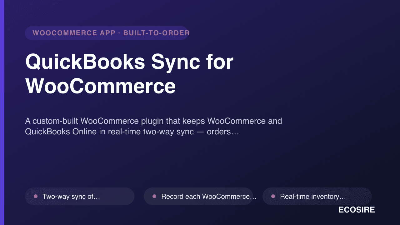 QuickBooks Sync for WooCommerce