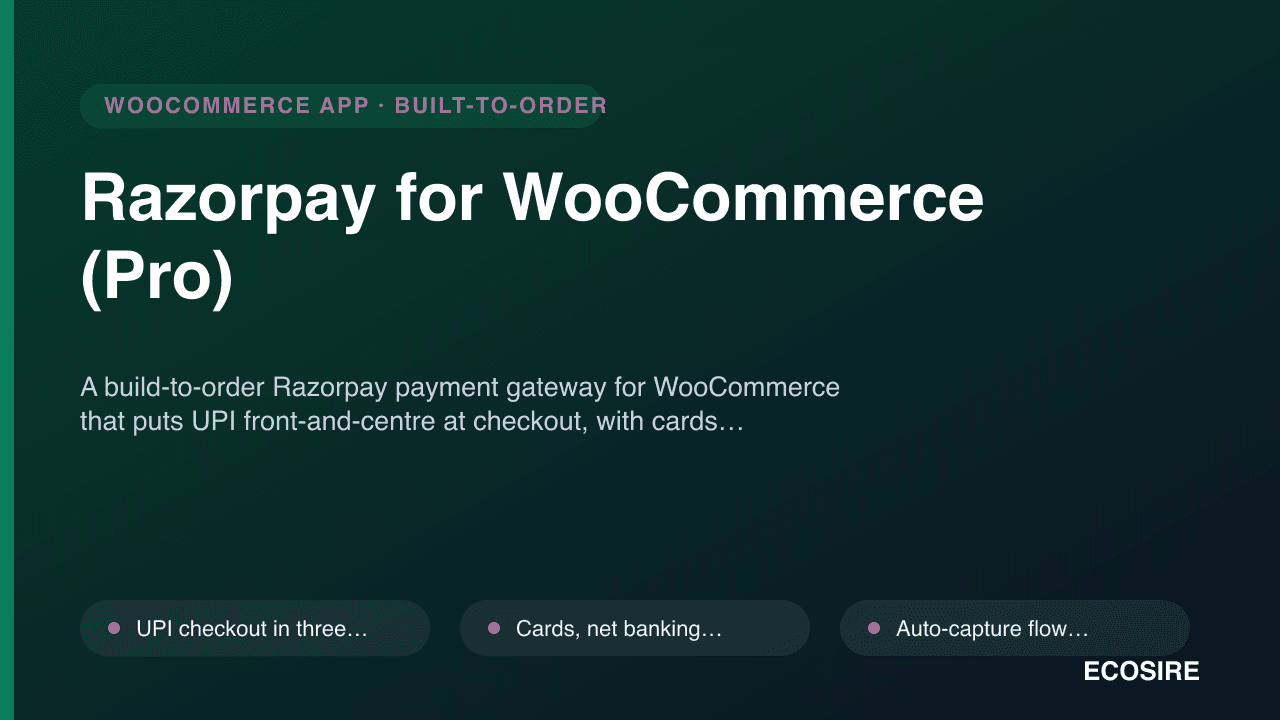 Razorpay for WooCommerce (Pro)