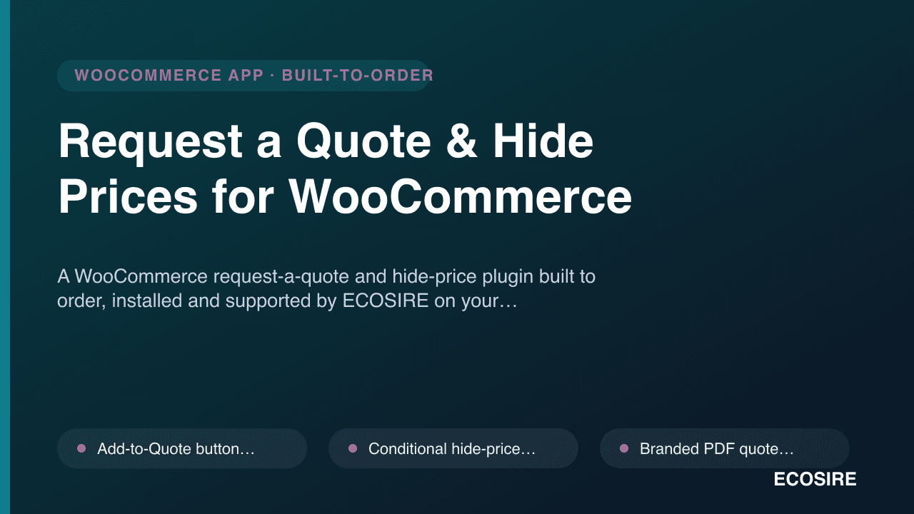 Request a Quote & Hide Prices for WooCommerce