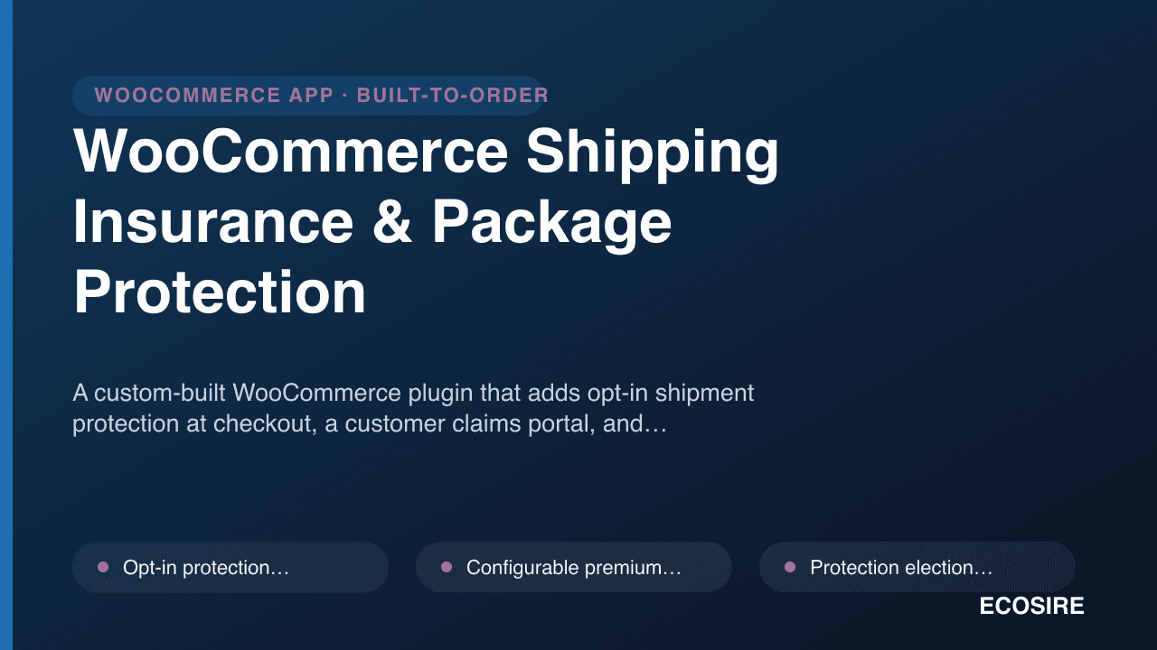 WooCommerce Shipping Insurance & Package Protection