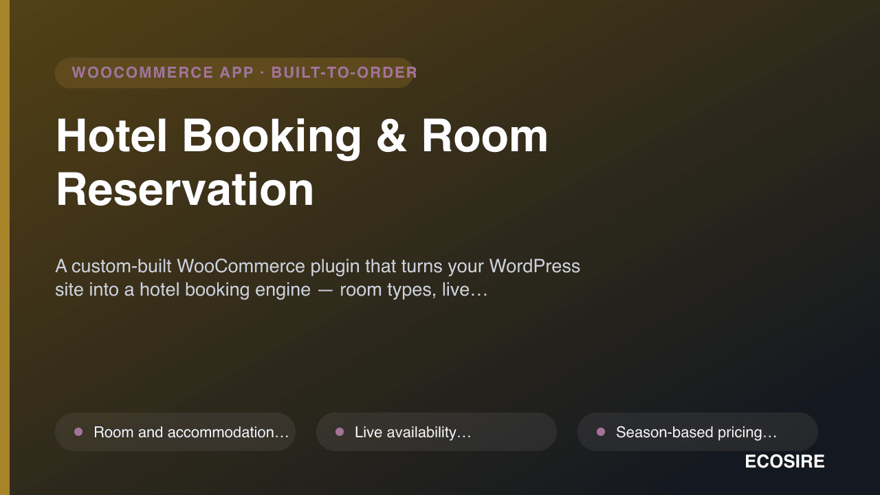 Hotel Booking & Room Reservation