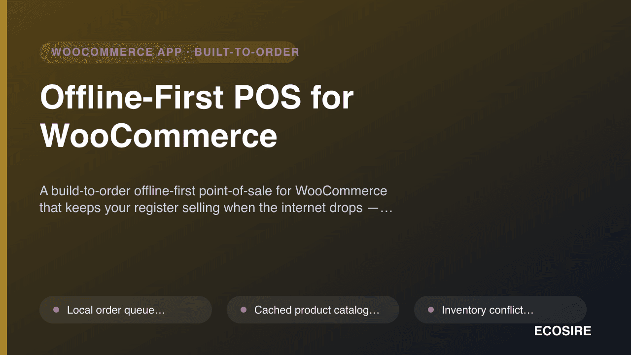 Offline-First POS for WooCommerce