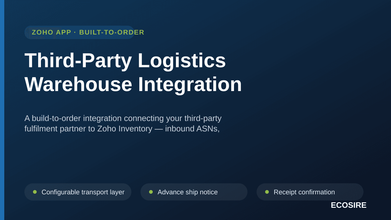 Third-Party Logistics Warehouse Integration