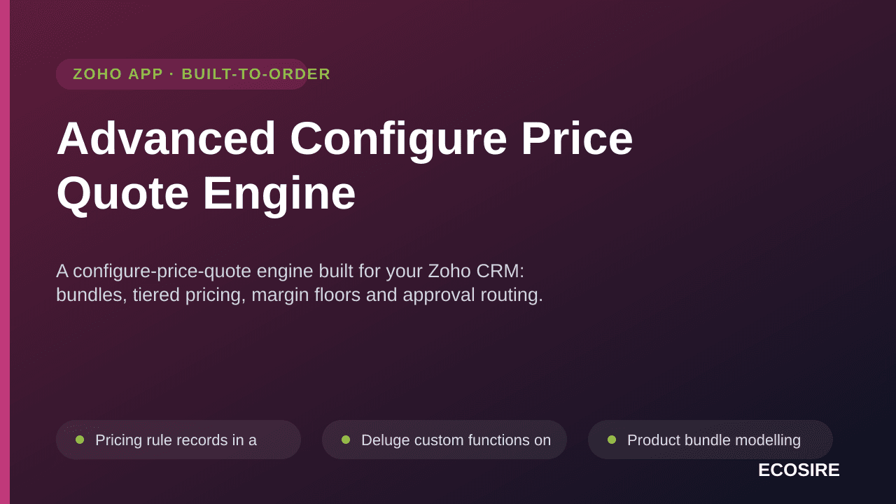 Advanced Configure Price Quote Engine