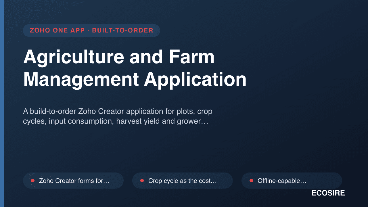 Agriculture and Farm Management Application
