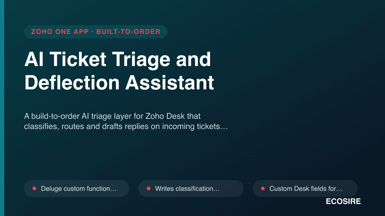 AI Ticket Triage and Deflection Assistant