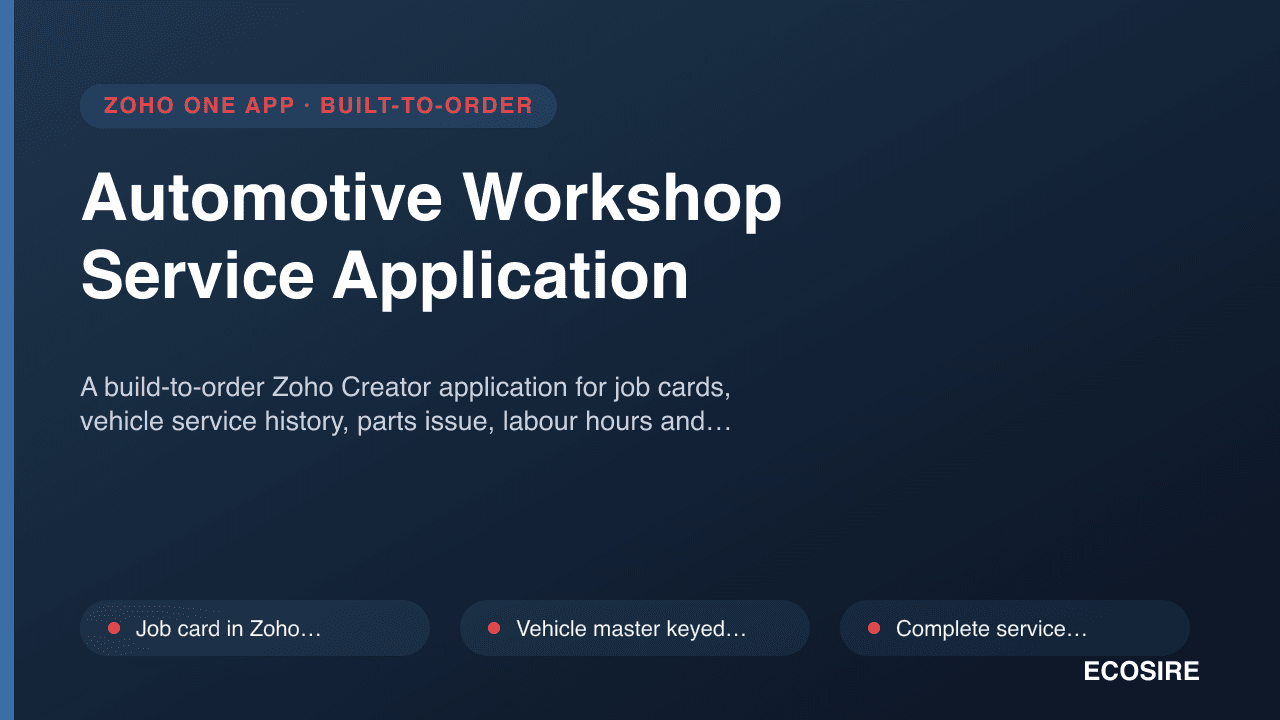 Automotive Workshop Service Application