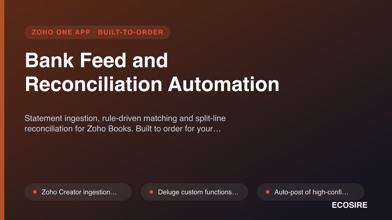 Bank Feed and Reconciliation Automation