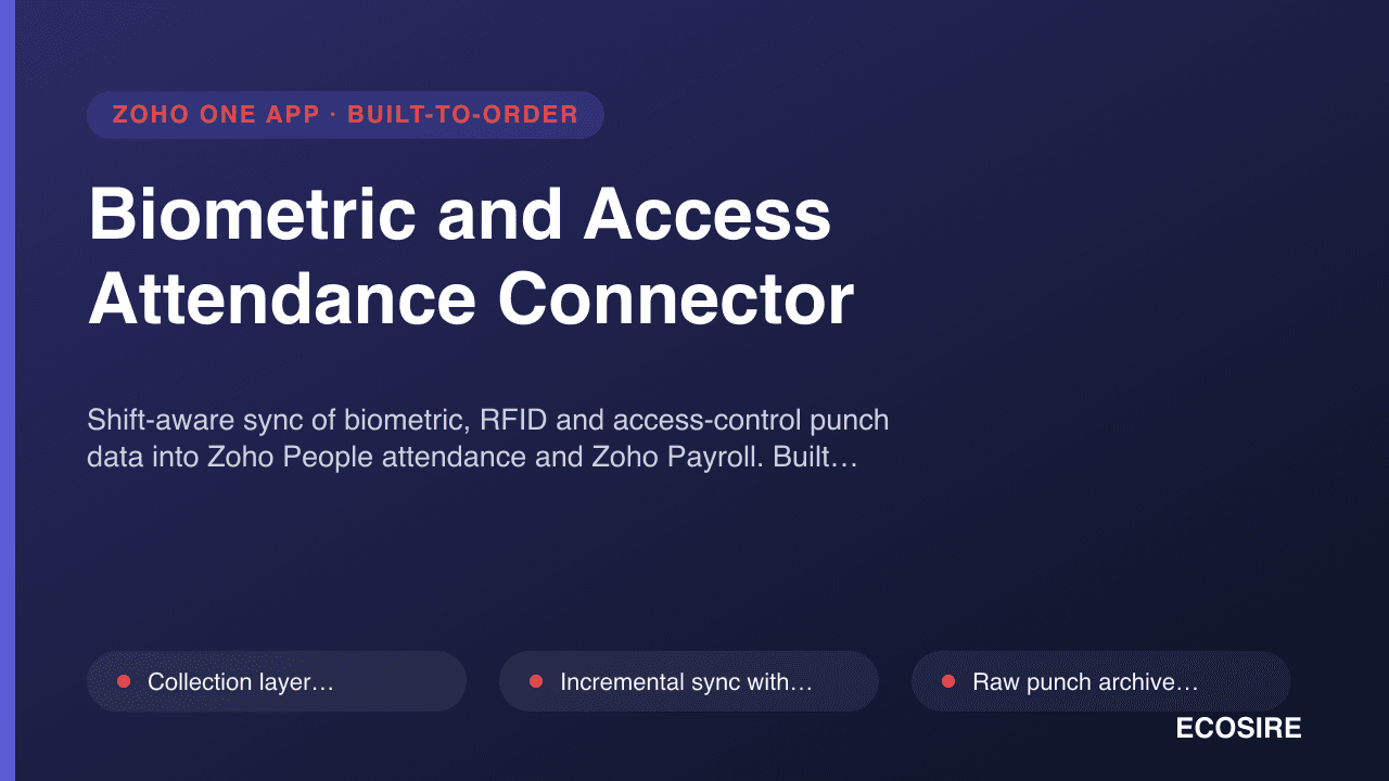 Biometric and Access Attendance Connector