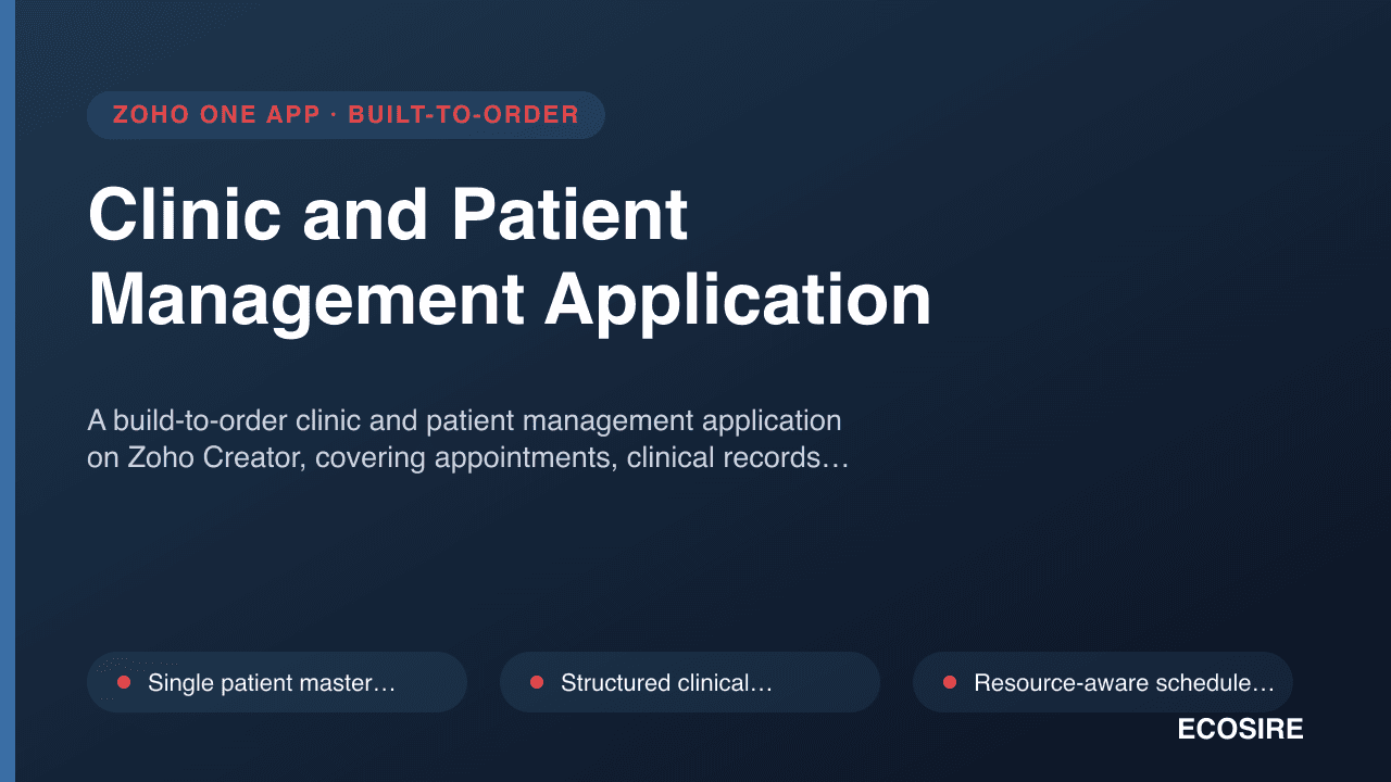 Clinic and Patient Management Application