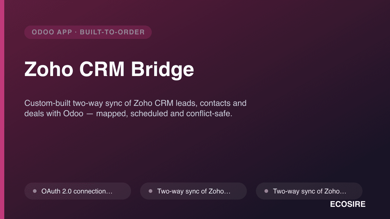 Zoho CRM Bridge