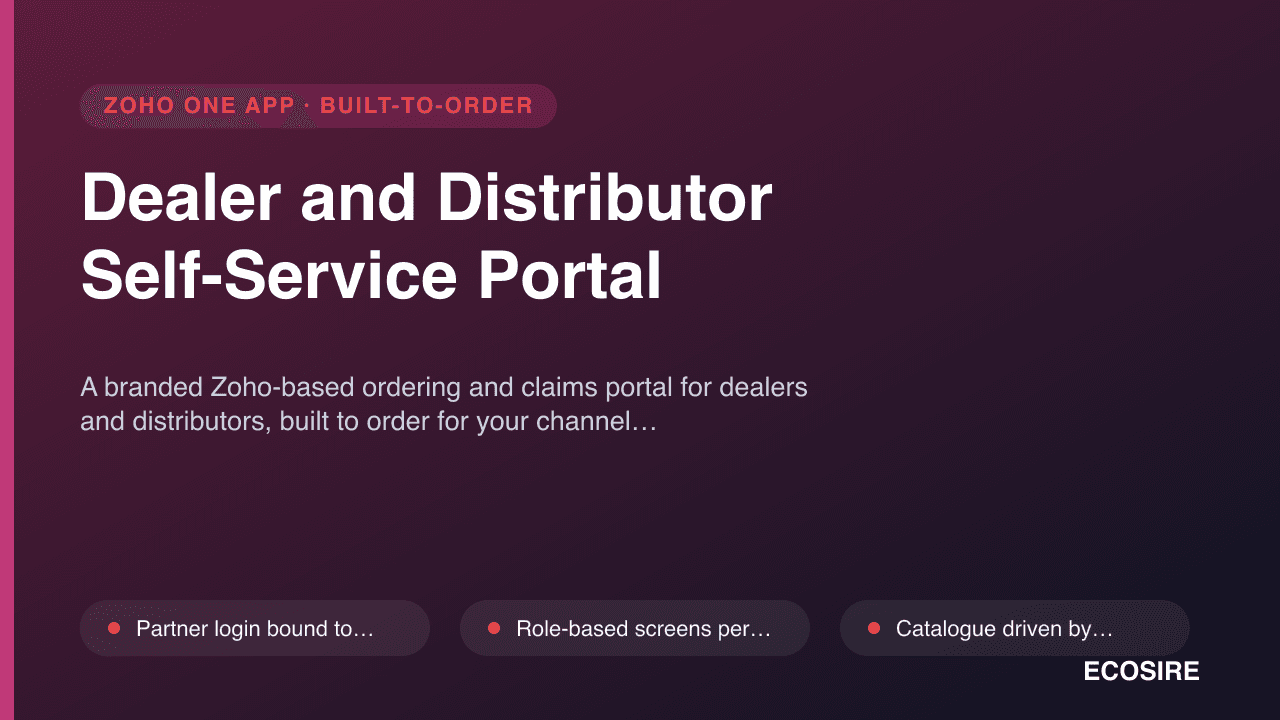 Dealer and Distributor Self-Service Portal