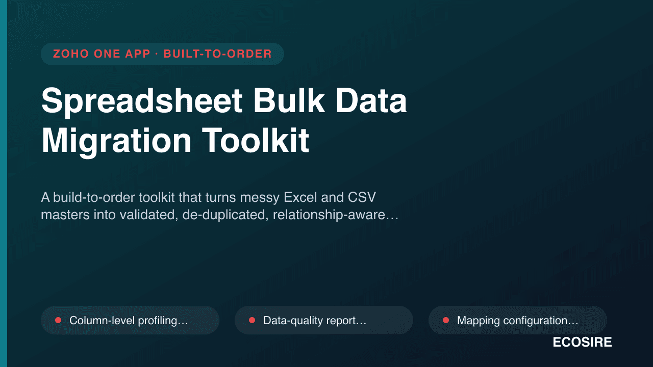 Spreadsheet Bulk Data Migration Toolkit