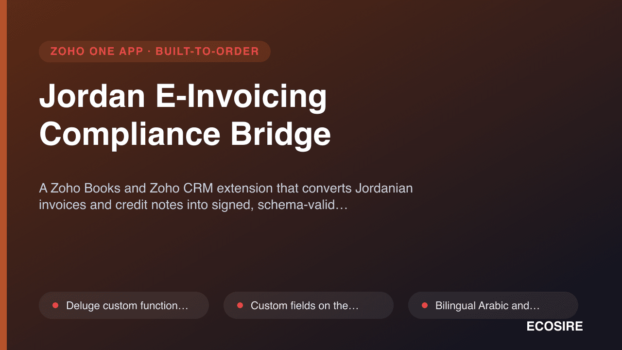 Jordan E-Invoicing Compliance Bridge