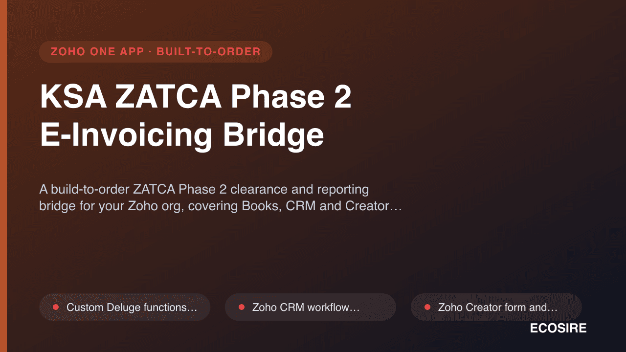 KSA ZATCA Phase 2 E-Invoicing Bridge
