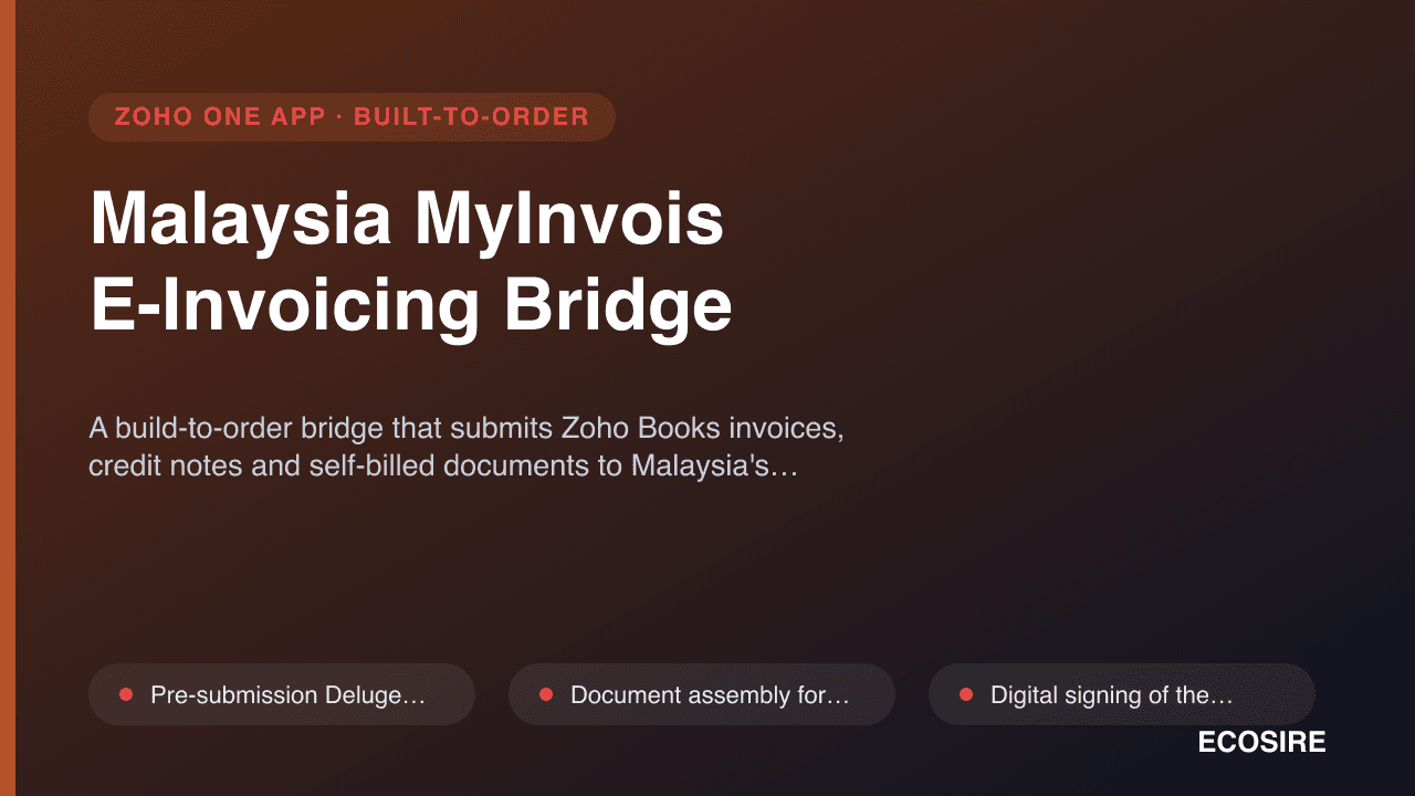 Malaysia MyInvois E-Invoicing Bridge